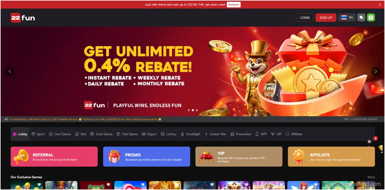22FUN casino Review
